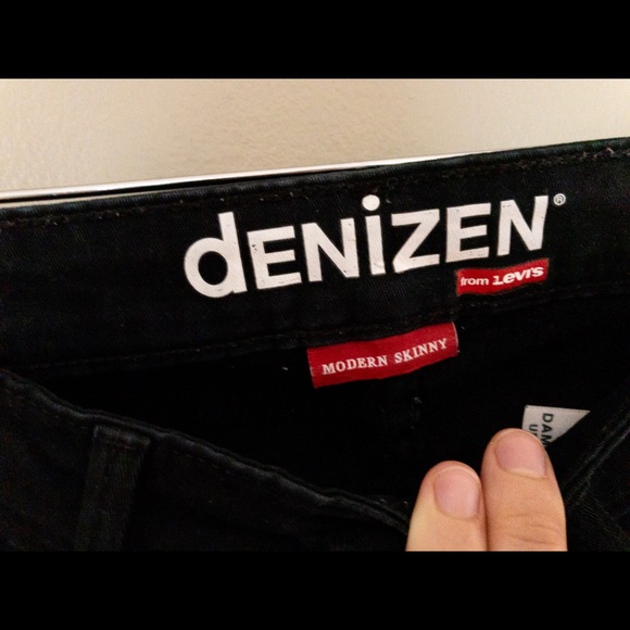 LEVI denizen modern black skinny jeans - Picture 2 of 5